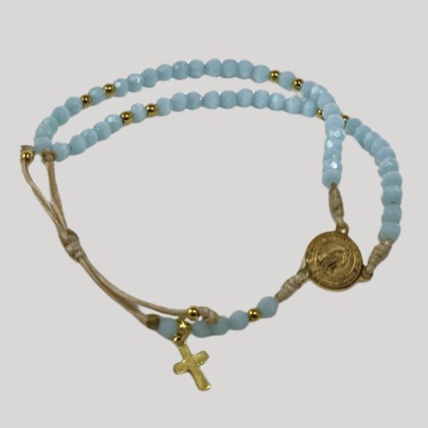 Celeste con dorado - RM